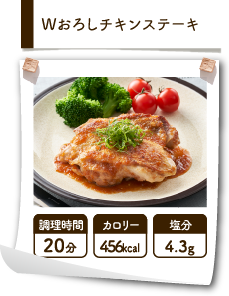 Wおろしチキンステーキ