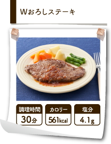 Wおろしステーキ