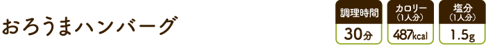 おろうまハンバーグ