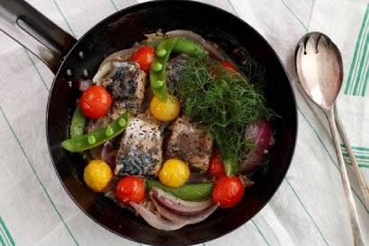 和風さば缶アクアパッツァ