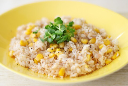 レンジでバターコーン炒飯