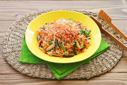 おいしく混ぜ混ぜ♪糖質OFF！<br>しらたきチャンプルー