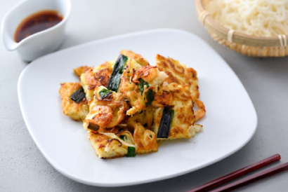 えび野菜のそうめんチヂミ