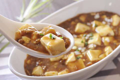 カレーのリメイク　麻婆豆腐