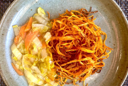 カリカリニンジン揚げ 野菜あんかけ