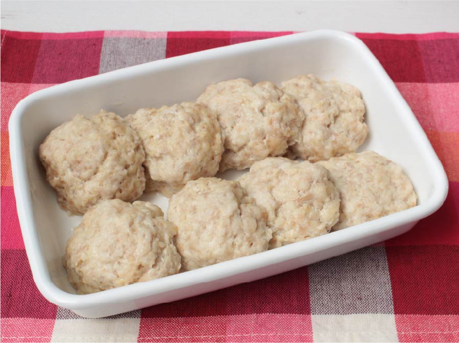 ■ふわふわだしハンバーグ