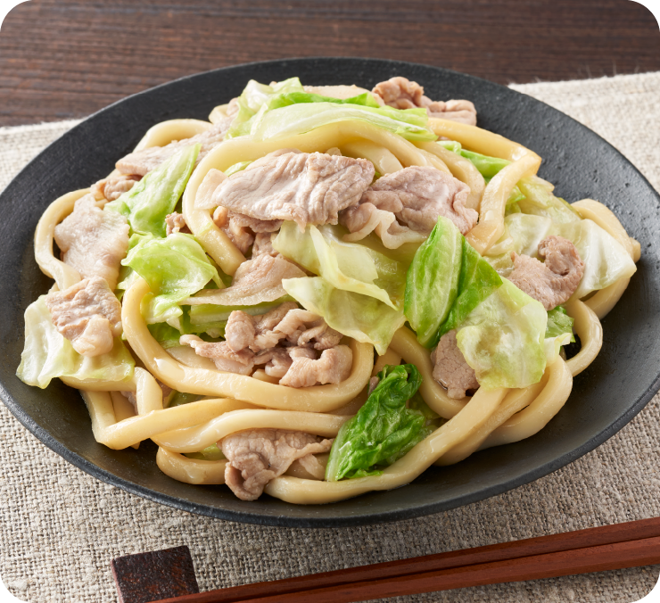 出汁うま豚焼きうどん