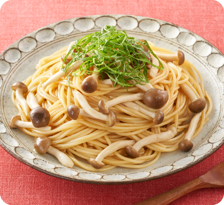 出汁がしみる！和風きのこパスタ