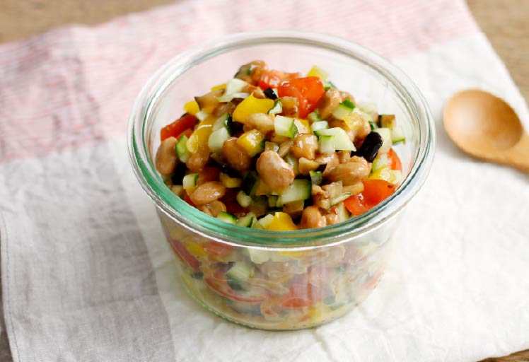 カラフル野菜だし納豆