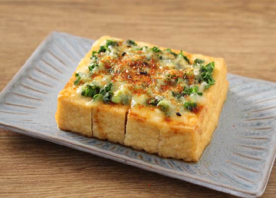 厚揚げねぎチーズ焼き