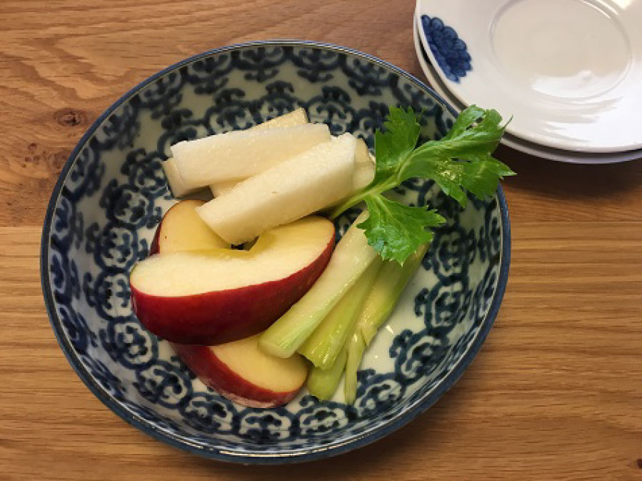 ■野菜とりんごのうまつゆ漬け