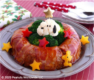 スヌーピー クリスマスミートローフ