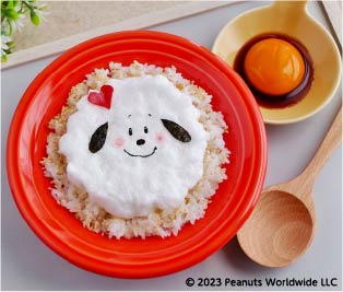 ふわふわスヌーピー卵かけごはん