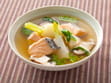 鮭とかぶの石狩風スープ