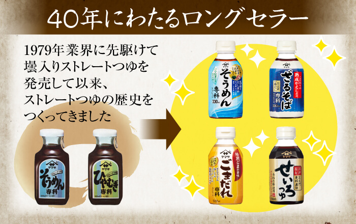 ヤマサのストレートつゆの歴史